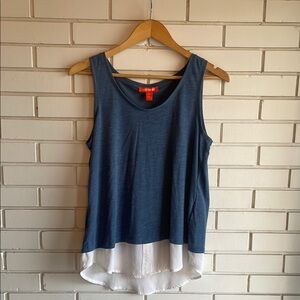 Women's Blue Sleeveless Top